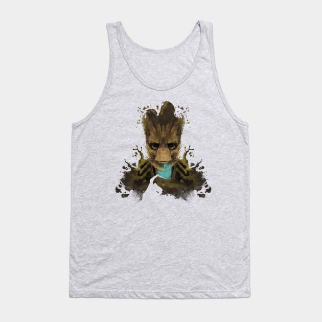 Groot Ink Tank Top by 2mz